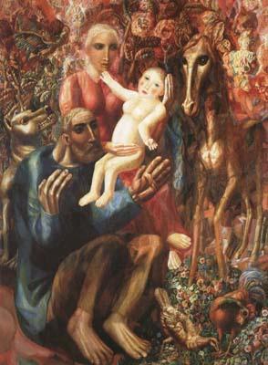 Pavel Filonov Peasant Family (mk19) oil painting image